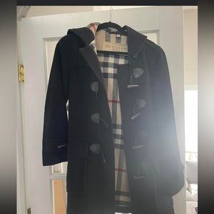 Burberry wool toggle coat